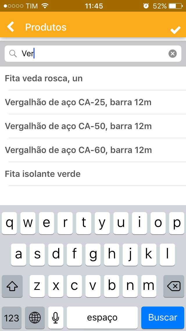 Busca de produtos